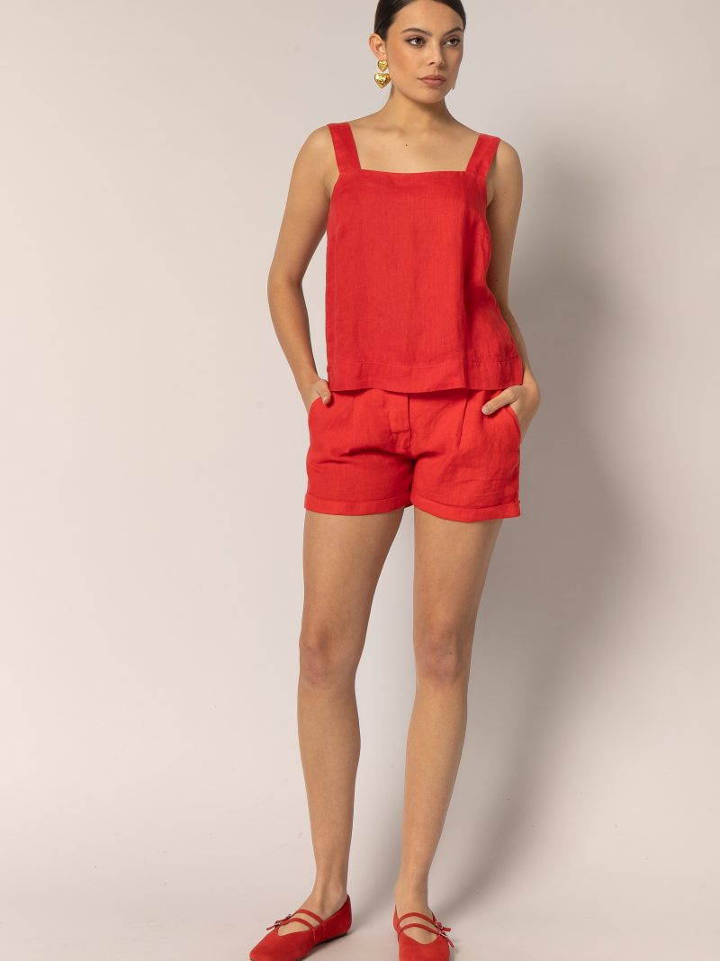 Linen Sleeveless Top (81384)