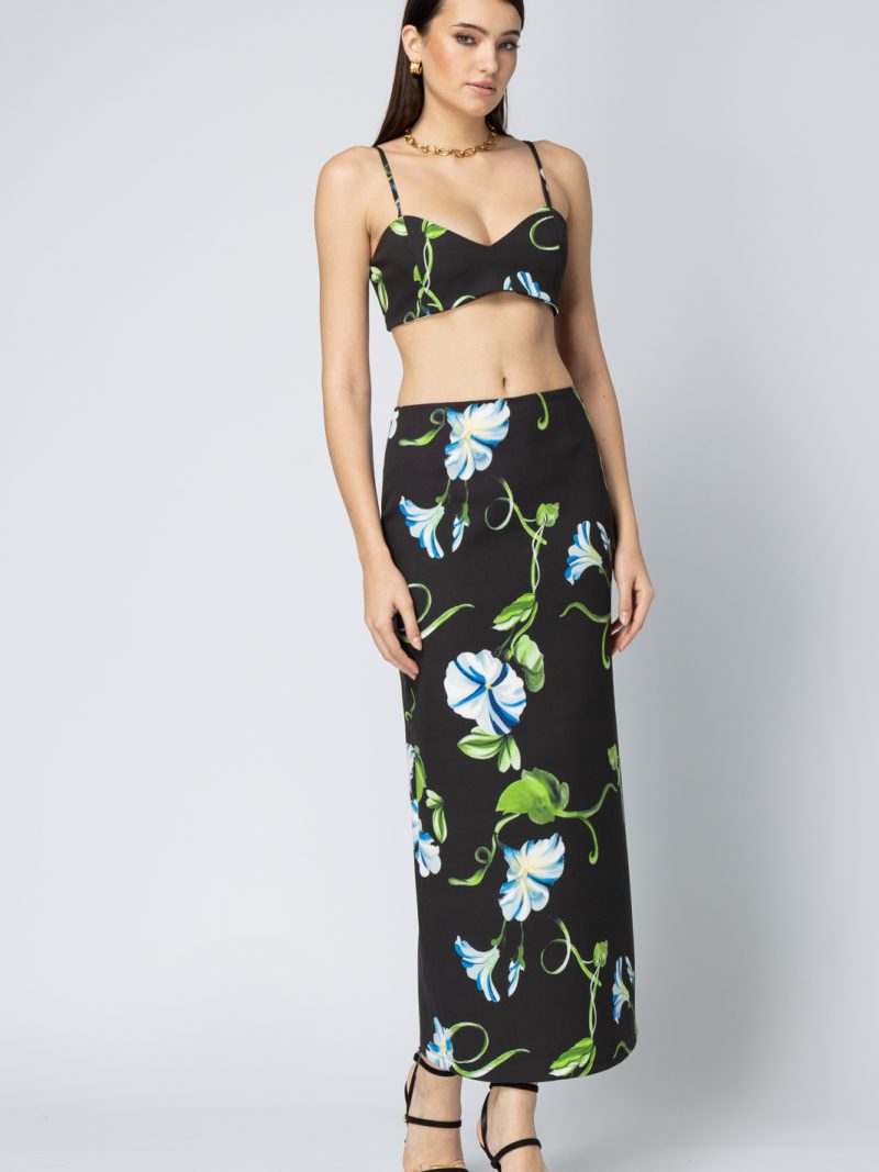 Noir Crepe Bralette (FY30549)